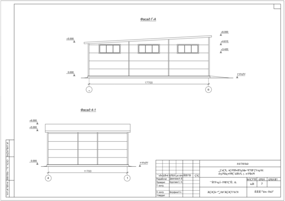 Планировка Проект гаража с двумя боксами из сэндвич-панелей -  фото 2